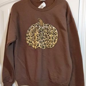Pumpkin Cheetah sweatshirt